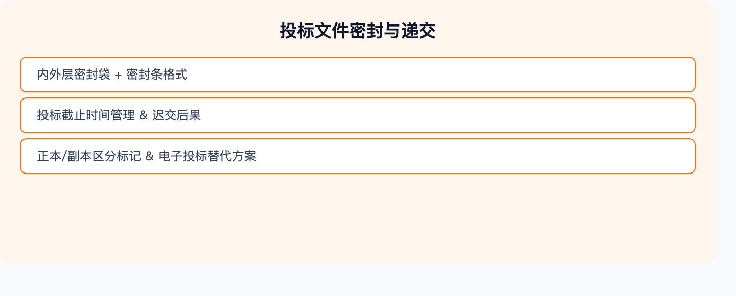 密封递交