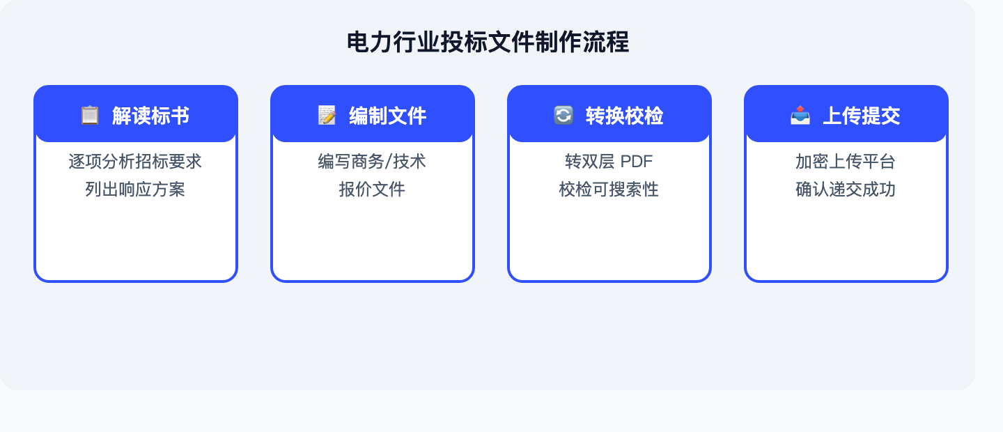 电力行业投标文件制作流程